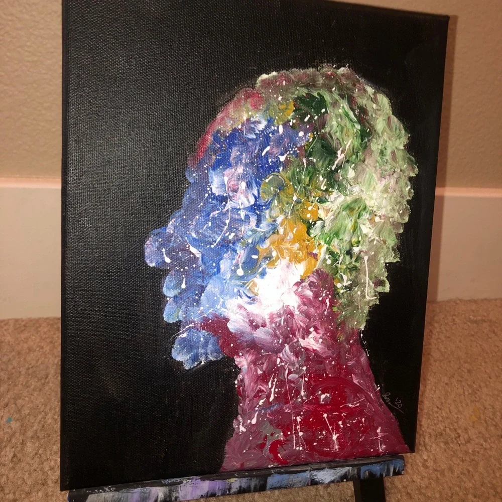 Acrylic Hand Painted “Lawless Reasoning” Painting